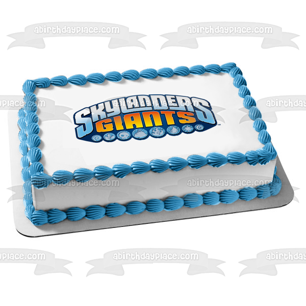 Skylanders Giants Logo Edible Cake Topper Image ABPID07622