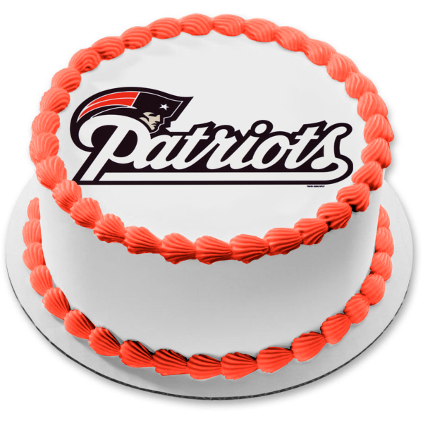New England Patriots Logo NFL National Football League Edible Cake Topper Image ABPID07484