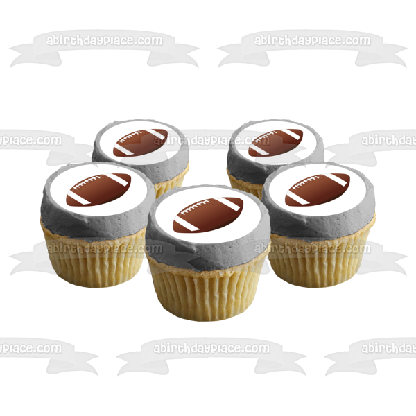 Sports a Football Edible Cake Topper Image ABPID07511