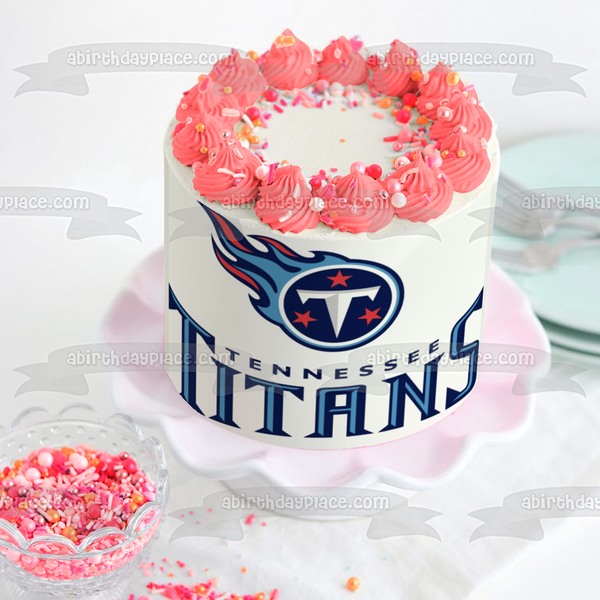 The Tennessee Titans Logo NFL National Football League Edible Cake Topper Image ABPID07665