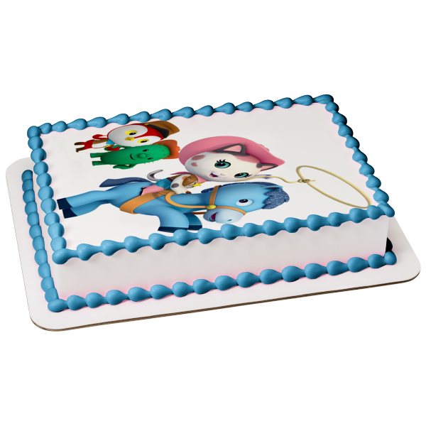 Sheriff Callie Deputy Peck Toby and Sparky Edible Cake Topper Image ABPID07673