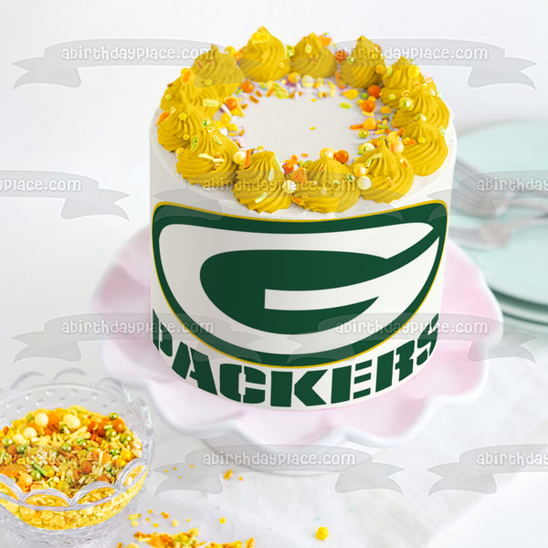 The Green Bay Packers Logo NFL Edible Cake Topper Image ABPID07707