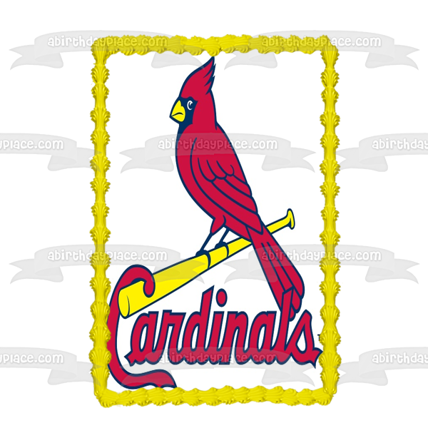 St. Louis Cardinals Logo MLB Major League Baseball Edible Cake Topper Image ABPID07547