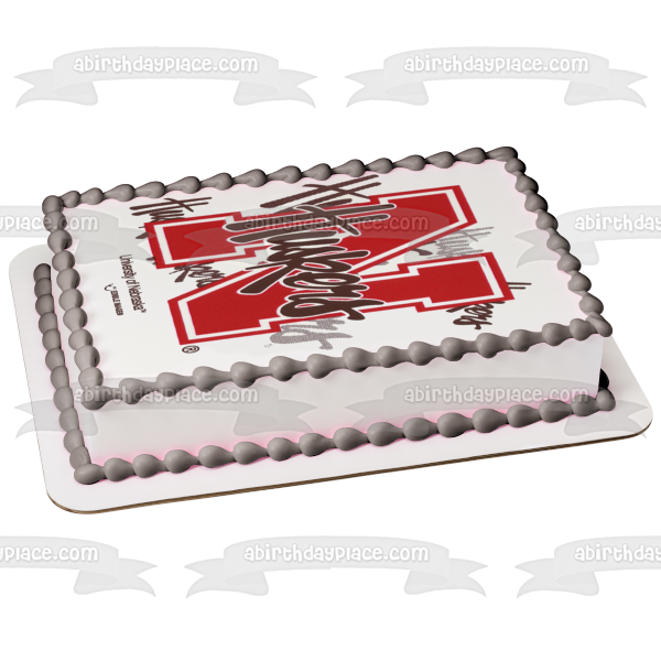 The University of Nebraska Huskers Logo NCAA Edible Cake Topper Image ABPID07553