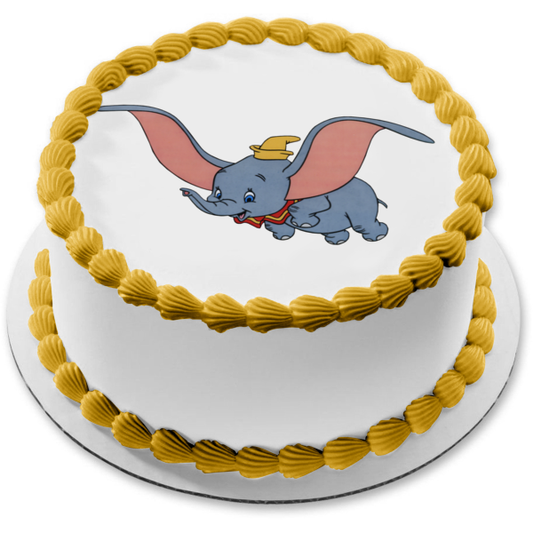 Dumbo Flying Magical Ability Edible Cake Topper Image ABPID07943