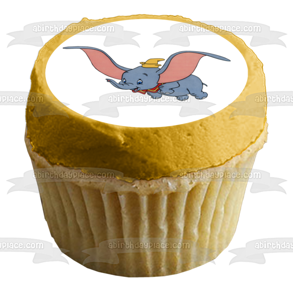 Dumbo Flying Magical Ability Edible Cake Topper Image ABPID07943