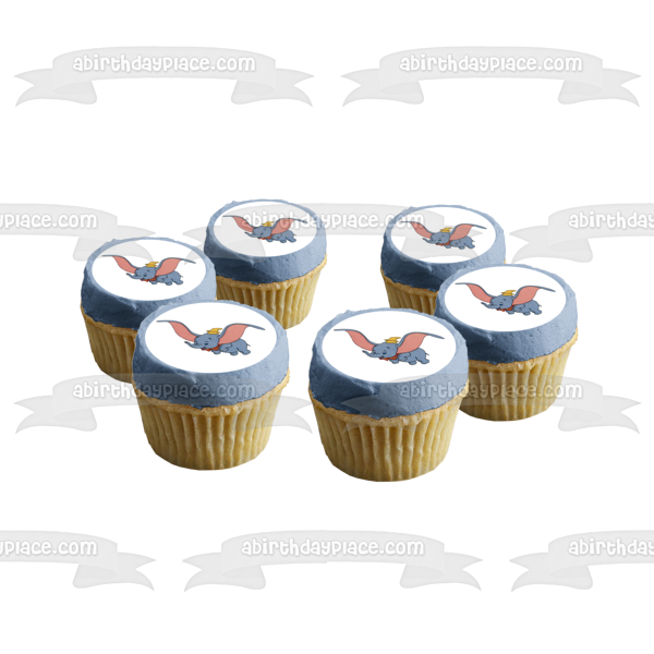 Dumbo Flying Magical Ability Edible Cake Topper Image ABPID07943