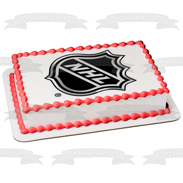 National Hockey League Logo NHL Edible Cake Topper Image ABPID07948