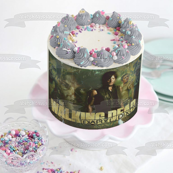 The Walking Dead Daryl Dixon Edible Cake Topper Image ABPID07859