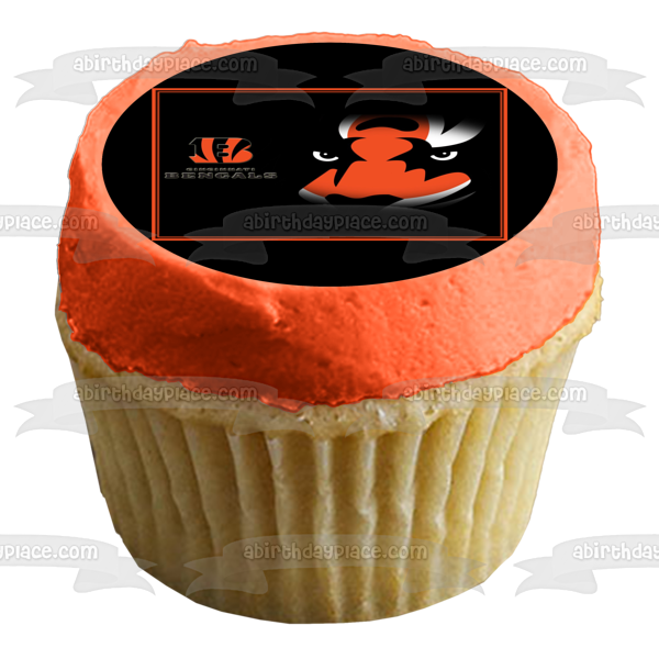 Super Bowl LVI 2022 Cincinnati Bengals Logo Edible Cake Topper Image ABPID55393