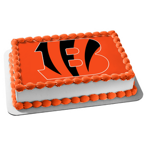 Super Bowl LVI 2022 Cincinnati Bengals Logo Edible Cake Topper Image ABPID55394
