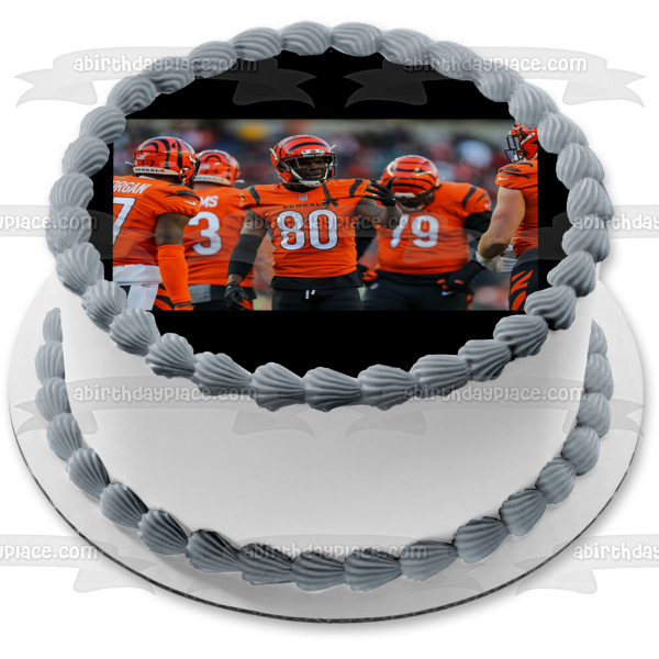 Super Bowl LVI 2022 Cincinnati Bengals Team Members Edible Cake Topper Image ABPID55397