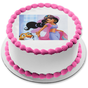 Princess Jasmine Rajah Aladdin Edible Cake Topper Image ABPID08009