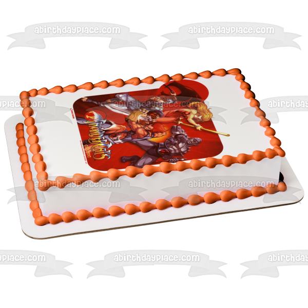 Thunder Cats Pumyra Cheetara Lion-O and Panthro Edible Cake Topper Image ABPID05454