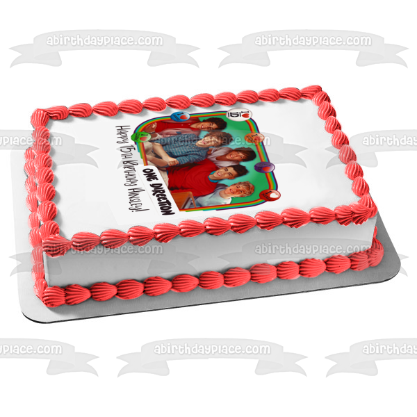 One Direction Niall Horan Liam Payne Harry Styles Louis Tomlinson and Zayn Malik Edible Cake Topper Image ABPID06062
