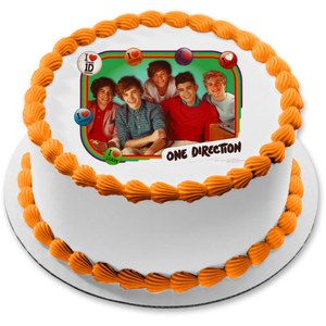One Direction Niall Horan Liam Payne Harry Styles Louis Tomlinson and Zayn Malik Edible Cake Topper Image ABPID06062