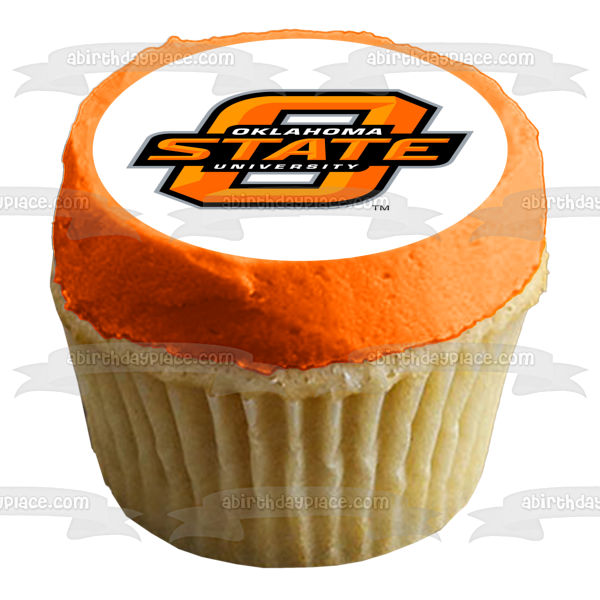 Oklahoma State University Cowboys Logo Edible Cake Topper Image ABPID08066