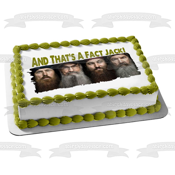 Duck Dynasty Robertson Family and That's a Fact Jack Jep Phil John and Jase Edible Cake Topper Image ABPID08094
