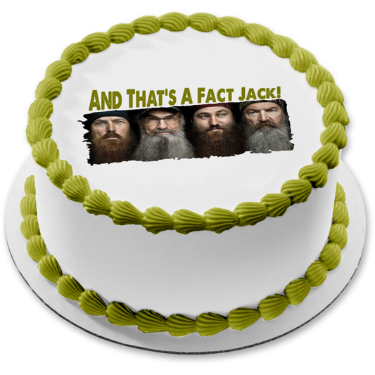 Duck Dynasty Robertson Family and That's a Fact Jack Jep Phil John and Jase Edible Cake Topper Image ABPID08094