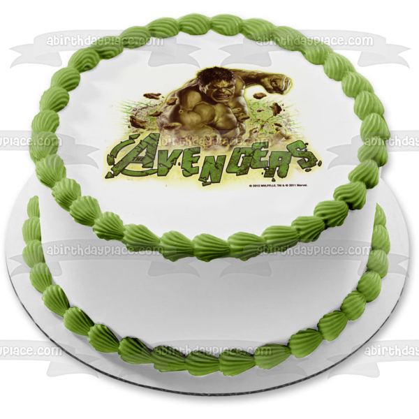 The Avengers the Incredible Hulk Edible Cake Topper Image ABPID08238