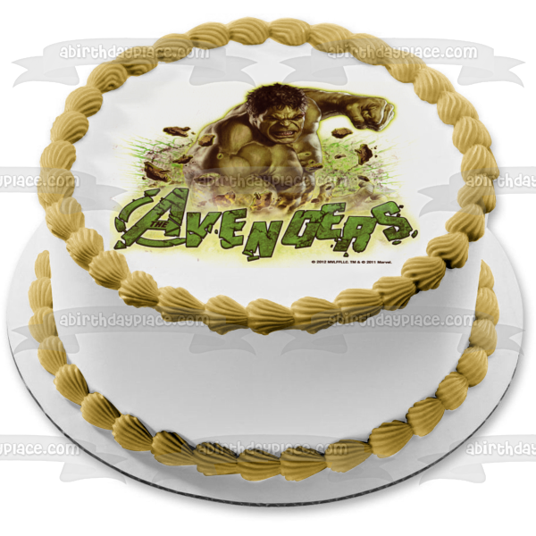 The Avengers the Incredible Hulk Edible Cake Topper Image ABPID08238