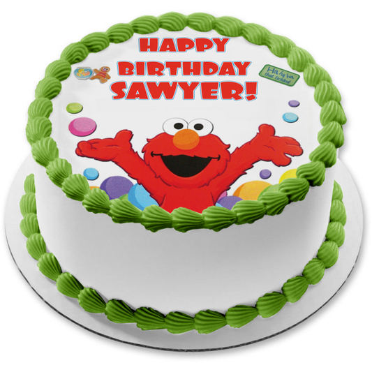 Sesame Street Tickle Me Elmo Ha Ha Ha That Tickles Edible Cake Topper Image ABPID08407