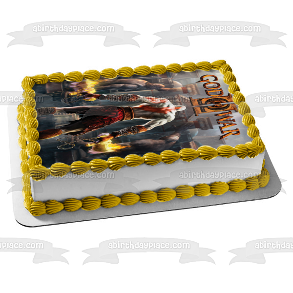God of War Kratos Edible Cake Topper Image ABPID55457