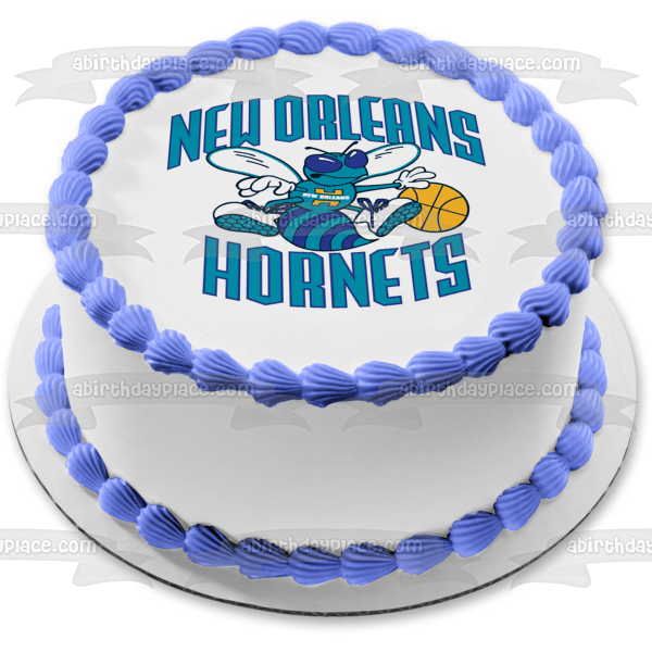 New Orleans Hornets 2002-2003 Logo NBA Edible Cake Topper Image ABPID08277