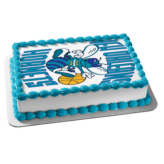New Orleans Hornets 2002-2003 Logo NBA Edible Cake Topper Image ABPID08277