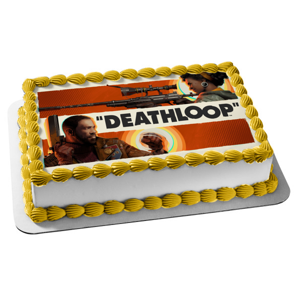 Deathloop Colt Vahn Juliana Blake Edible Cake Topper Image ABPID55409