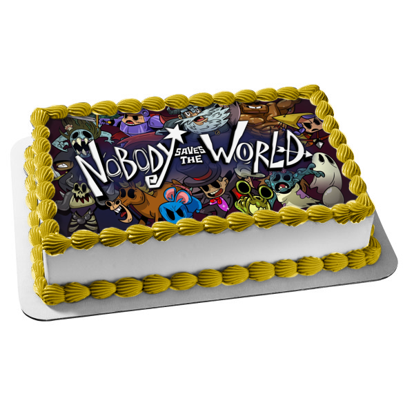 Nobody Saves the World Assorted Skins Edible Cake Topper Image ABPID55459