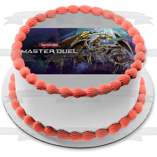 Yu-Gi-Oh! Master Duel Logo Edible Cake Topper Image ABPID55462