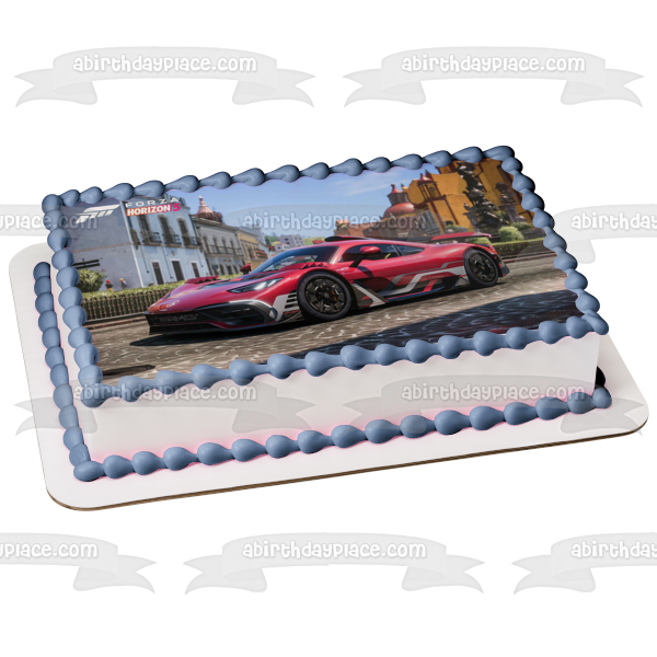 Forza Horizon 5 Race Car Edible Cake Topper Image ABPID55415
