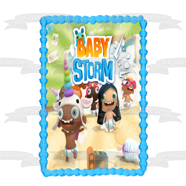 Baby Storm Assorted Characters Edible Cake Topper Image ABPID55469