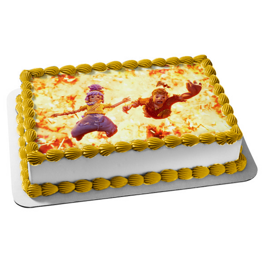 Se necesitan dos adornos comestibles para tarta de Cody y May, imagen ABPID55422 