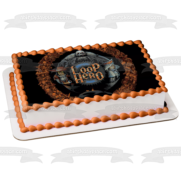 Loop Hero Game Logo Edible Cake Topper Image ABPID55435