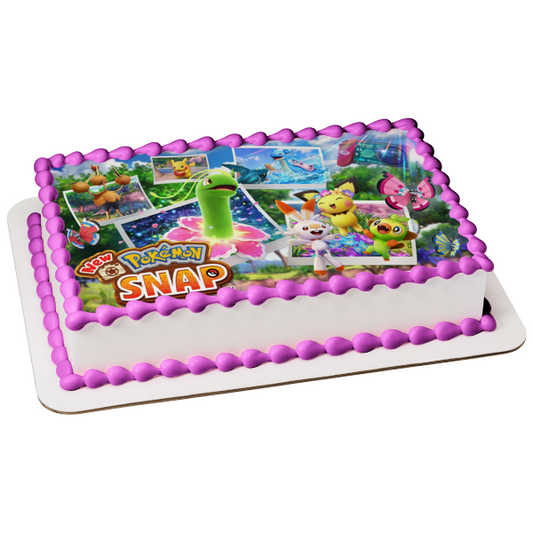 Pokemon Snap Assorted Pokemon Edible Cake Topper Image ABPID55440