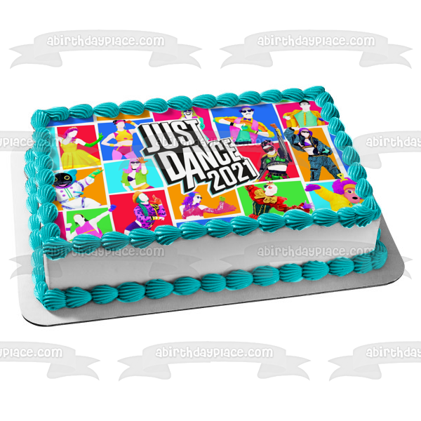 Just Dance 2021 Assorted Characters Edible Cake Topper Image ABPID55441