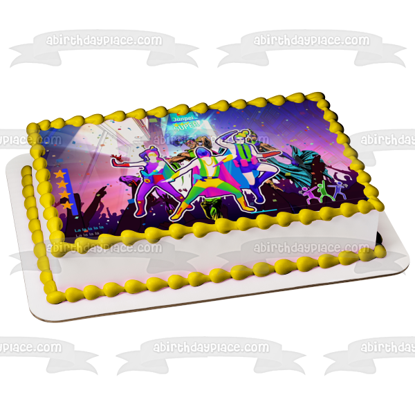 Just Dance 2021 Characters Dancing Edible Cake Topper Image ABPID55442