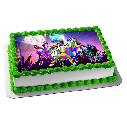 Just Dance 2021 Characters Dancing Edible Cake Topper Image ABPID55442