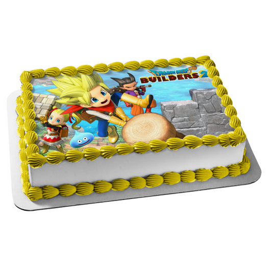 Imagen de decoración comestible para tarta de Dragon Quest Builders 2 Brainy Badboon ABPID55444 