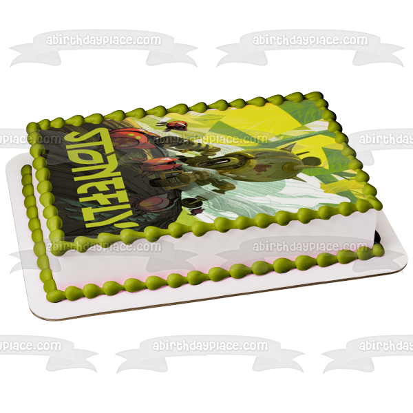 Stonefly Video Game Edible Cake Topper Image ABPID55449