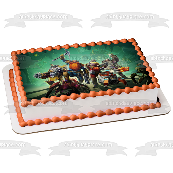 Deep Rock Galactic the Driller the Engineer the Gunner the Scout Edible Cake Topper Image ABPID55451