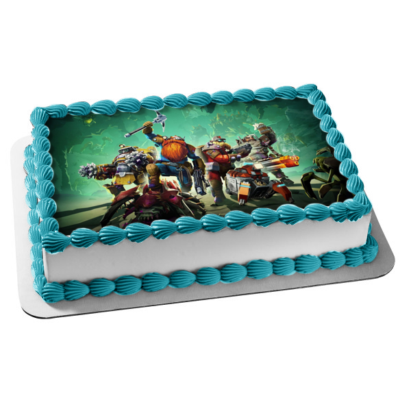Deep Rock Galactic the Driller the Engineer the Gunner the Scout Edible Cake Topper Image ABPID55451