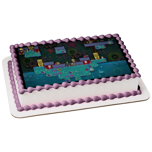 Spelunky 2 Game Scene Edible Cake Topper Image ABPID55454