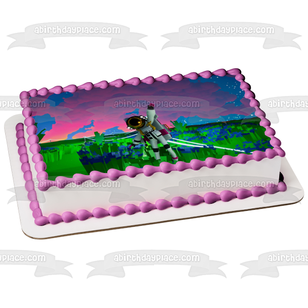 Astroneer Game Scene Edible Cake Topper Image ABPID55455