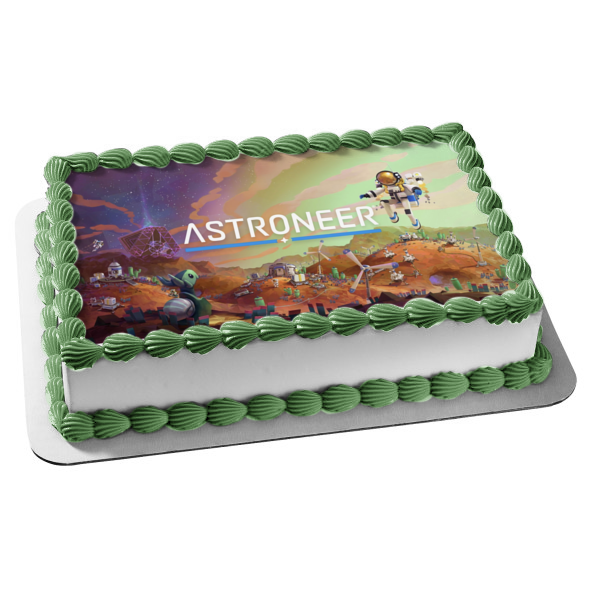 Astroneer Game Scene Edible Cake Topper Image ABPID55456
