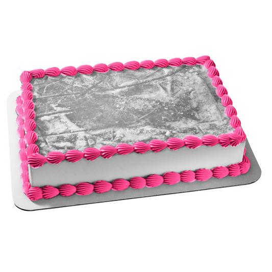 Patinaje sobre hielo Hielo con marcas de patines Decoración comestible para tarta Imagen ABPID55504 