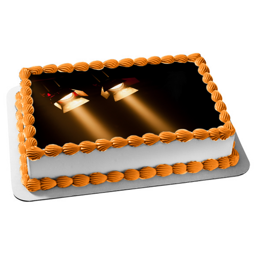 Theatre Spotlights Edible Cake Topper Image ABPID55507