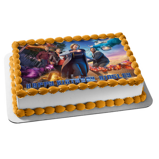 Doctor Who Series 11 Thirteenth Doctor Edible Cake Topper Image ABPID55510